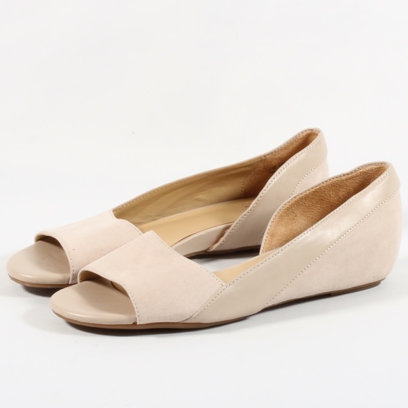 Naturalizer Shoes - Naturalizer Roma D'Orsay Open Toe Beige Flats